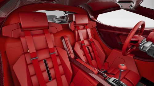 The Reddest Supercar Ever Built Hides A Ford V8 With A Gated Manual Under Its $3.4M Skin
