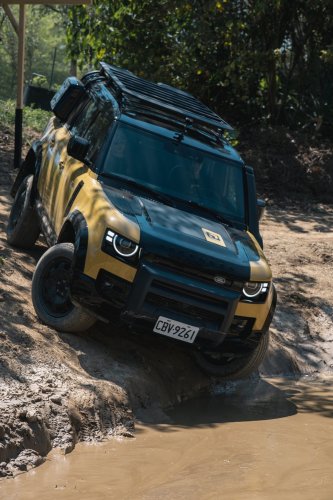 2.6 Tons Of Defender Trophy Crossed A Log Bridge We Built Ourselves
