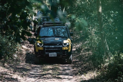 2.6 Tons Of Defender Trophy Crossed A Log Bridge We Built Ourselves