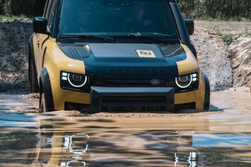 2.6 Tons Of Defender Trophy Crossed A Log Bridge We Built Ourselves