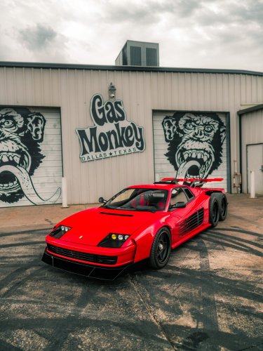 Gas Monkey’s Cursed $1.5 Million Six-Wheeled Ferrari Runs On A Corvette Z06 V8