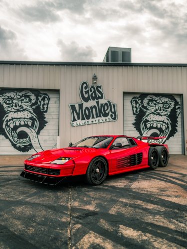 Gas Monkey’s Cursed $1.5 Million Six-Wheeled Ferrari Runs On A Corvette Z06 V8