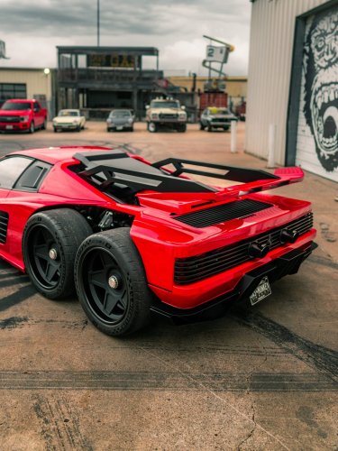 Gas Monkey’s Cursed $1.5 Million Six-Wheeled Ferrari Runs On A Corvette Z06 V8
