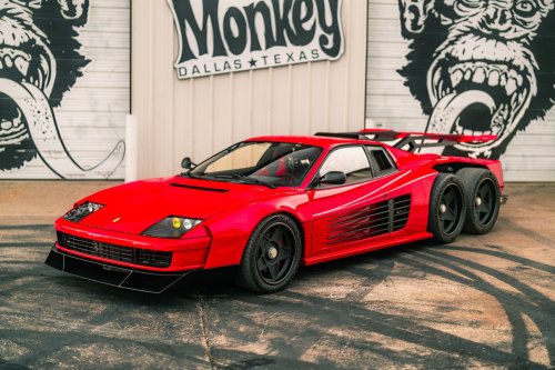 Gas Monkey’s Cursed $1.5 Million Six-Wheeled Ferrari Runs On A Corvette Z06 V8