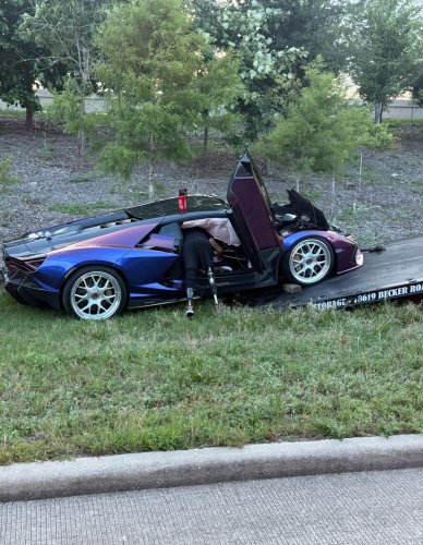 An Aventador Burned Down. A Revuelto Caved In. Same Crash, Same Intersection