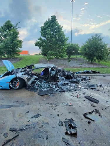 An Aventador Burned Down. A Revuelto Caved In. Same Crash, Same Intersection