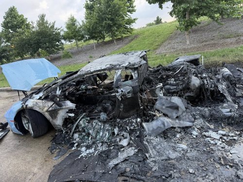 An Aventador Burned Down. A Revuelto Caved In. Same Crash, Same Intersection