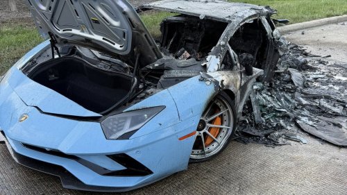 An Aventador Burned Down. A Revuelto Caved In. Same Crash, Same Intersection