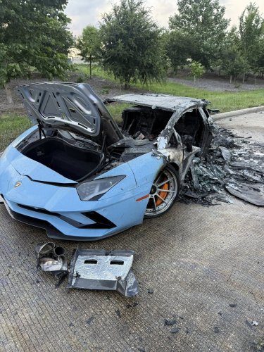 An Aventador Burned Down. A Revuelto Caved In. Same Crash, Same Intersection