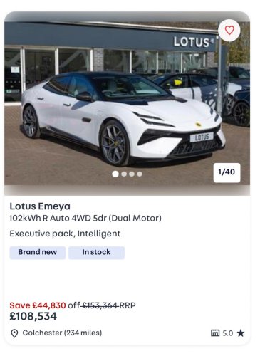 Lotus Wants $189K For Its 905-HP Taycan Rival, UK Dealers Will Take $121K