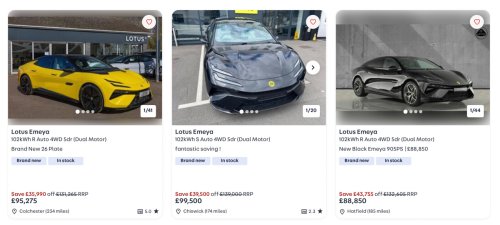 Lotus Wants $189K For Its 905-HP Taycan Rival, UK Dealers Will Take $121K