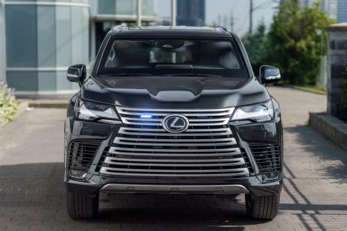 This Lexus LX 700 Looks Like Any Other Black SUV, Until Someone Throws A Grenade At It