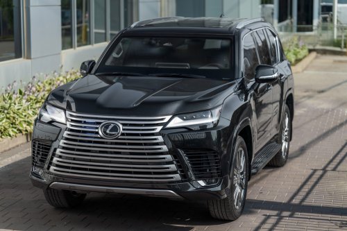 This Lexus LX 700 Looks Like Any Other Black SUV, Until Someone Throws A Grenade At It