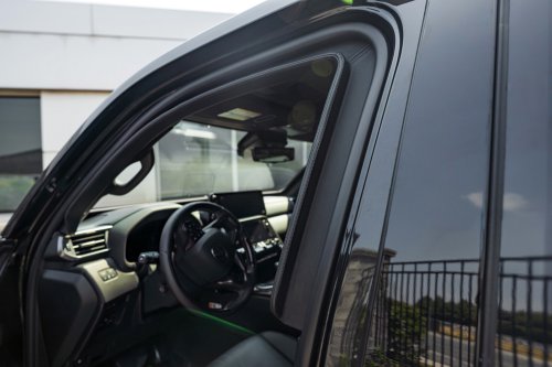 This Lexus LX 700 Looks Like Any Other Black SUV, Until Someone Throws A Grenade At It