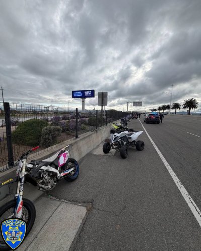 Oakland Cops Seized Enough Bikes And ATVs To Open A Dealership After Sideshow Chaos Shuts Bay Bridge