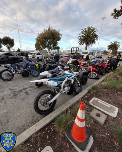 Oakland Cops Seized Enough Bikes And ATVs To Open A Dealership After Sideshow Chaos Shuts Bay Bridge