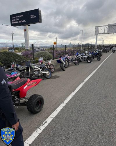 Oakland Cops Seized Enough Bikes And ATVs To Open A Dealership After Sideshow Chaos Shuts Bay Bridge