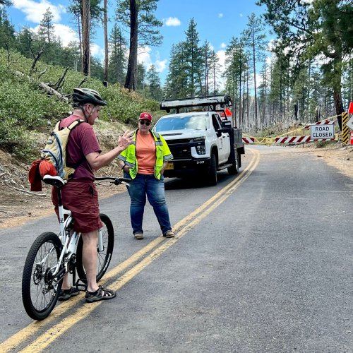 Oregon Fed Up With Cyclists Sneaking Past Closed Highway And Riding Into Chainsaws
