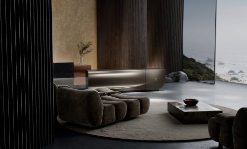 Bugatti’s 137-Inch TV Disappears Into A Sideboard In 45 Seconds