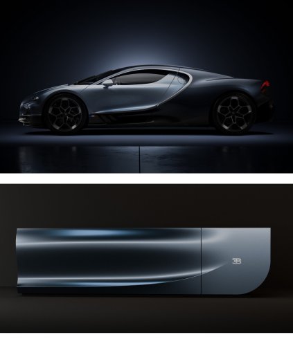 Bugatti’s 137-Inch TV Disappears Into A Sideboard In 45 Seconds