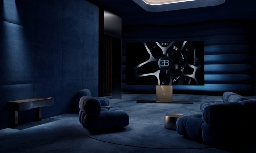 Bugatti’s 137-Inch TV Disappears Into A Sideboard In 45 Seconds