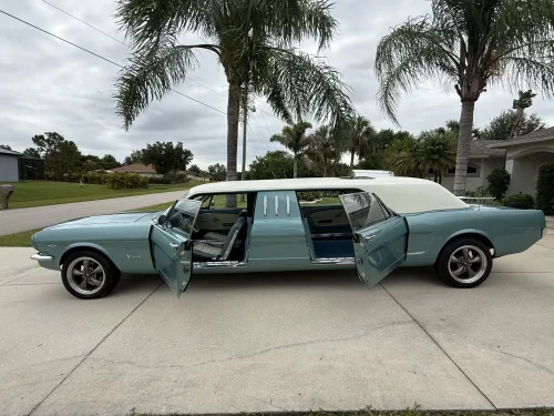 Eight-Seat 1966 Mustang Has Rear Doors That Used To Be Front Doors
