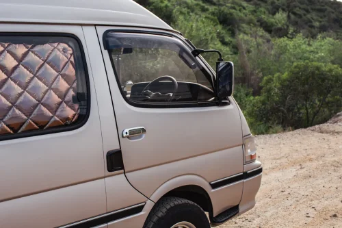 This $18K Toyota Van Hides A Private Bathroom With A Shower In The Back