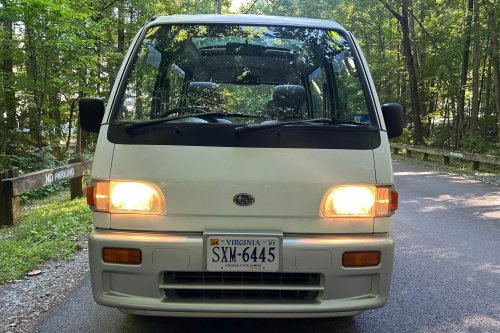 Subaru, This Subaru Kei Van Parks Like A Motorcycle But Swallows Half Your Garage