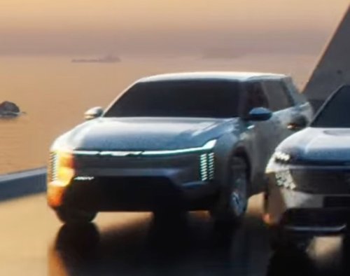 Chrysler, SUV, Cadillac, Mystery Chrysler SUV Looks Like A Cadillac Pretending To Be An Ioniq 5