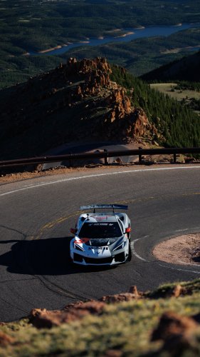 Ford, Corvette ZR1X Sets New Pikes Peak Production Record, But Ford Wins Overall