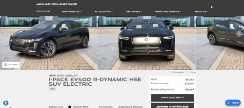 Jaguar, Jaguar Stopped Building Cars Last Year, But Dealers Still Have Hundreds In Stock