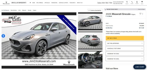 Maserati, Maserati Dealers Are Knocking $20,000 Off The Grecale EV, And It Still Seems Overpriced