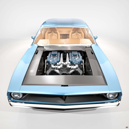 Got A Bugatti W16 Lying Around? A Designer Has The Perfect ‘Cuda For It