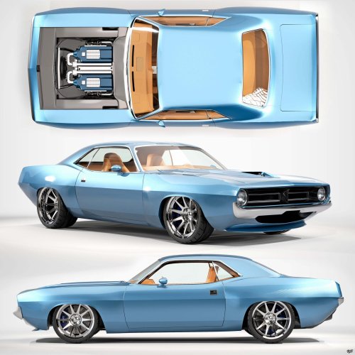 Got A Bugatti W16 Lying Around? A Designer Has The Perfect ‘Cuda For It