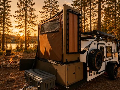 Most Small Campers Skip The Bathroom, This One Pops It Out