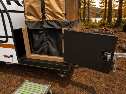 Most Small Campers Skip The Bathroom, This One Pops It Out