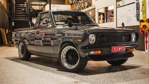 This Scruffy Little Datsun 1200 Pickup Hides A Turbocharged Nissan Engine
