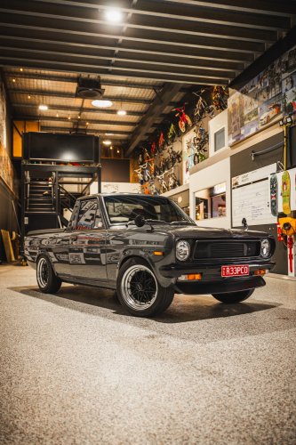 This Scruffy Little Datsun 1200 Pickup Hides A Turbocharged Nissan Engine
