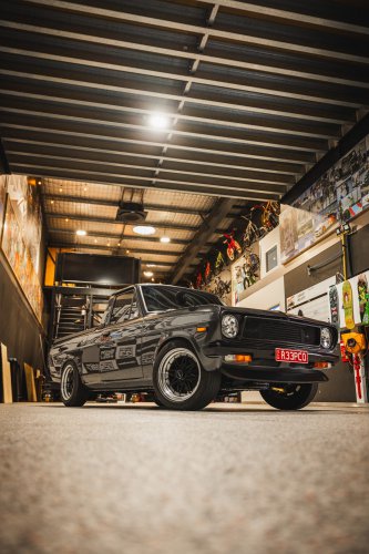 This Scruffy Little Datsun 1200 Pickup Hides A Turbocharged Nissan Engine