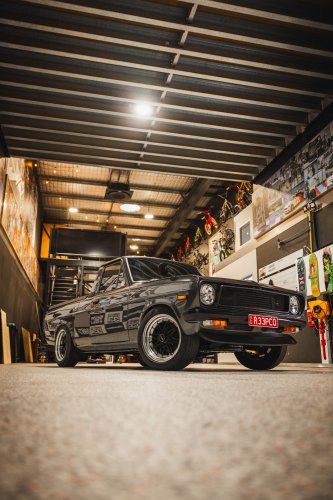 This Scruffy Little Datsun 1200 Pickup Hides A Turbocharged Nissan Engine