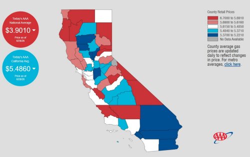 California’s Gas Tax Hits A Record 63.4 Cents A Gallon On July 1