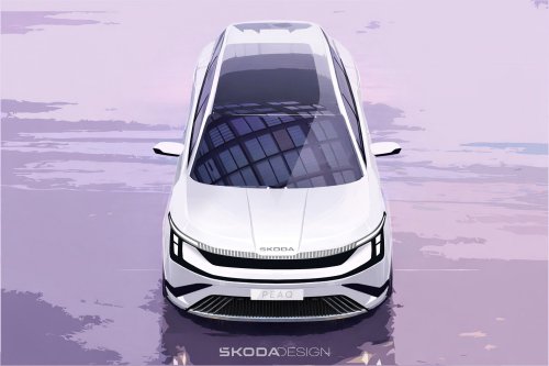 Skoda’s Three-Row EV Brings 373 Miles To The Kia EV9 Fight