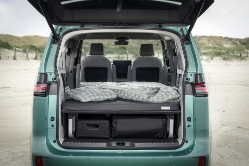 VW’s $3K ID.Buzz Camping Kit Adds A Bed And Runs The A/C For Two Full Days