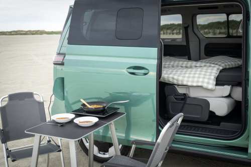 VW’s $3K ID.Buzz Camping Kit Adds A Bed And Runs The A/C For Two Full Days