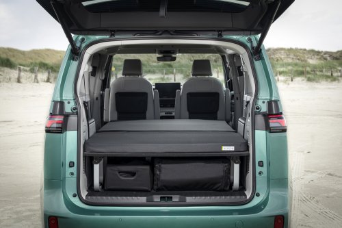 VW’s $3K ID.Buzz Camping Kit Adds A Bed And Runs The A/C For Two Full Days