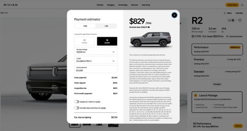 Rivian, Rivian’s R2 Costs More To Lease Now Than The Bigger R1S Did A Month Ago