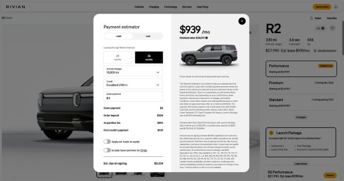 Rivian, Rivian’s R2 Costs More To Lease Now Than The Bigger R1S Did A Month Ago