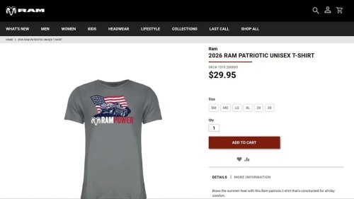 RAM, Toyota, Toyota Tacoma, Ram Accidentally Put A Toyota Tacoma On Its Own Patriotic Truck Shirt