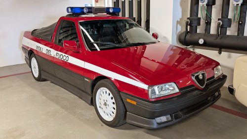 Alfa Romeo, Alfa Romeo Once Turned Its Flagship Sedan Into A Pickup To Fight Fires