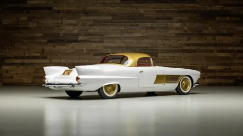 This 1955 Cadillac Elegante Concept Wears Gold Like It’s Load-Bearing
